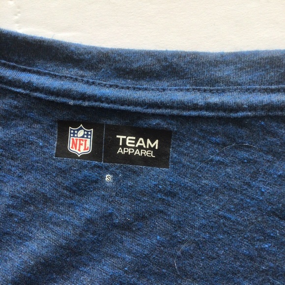 INDIANAPOLIS COLTS NFL RHINESTONE V NECK LOGO TEE SHIRT SMALL - Picture 5 of 15